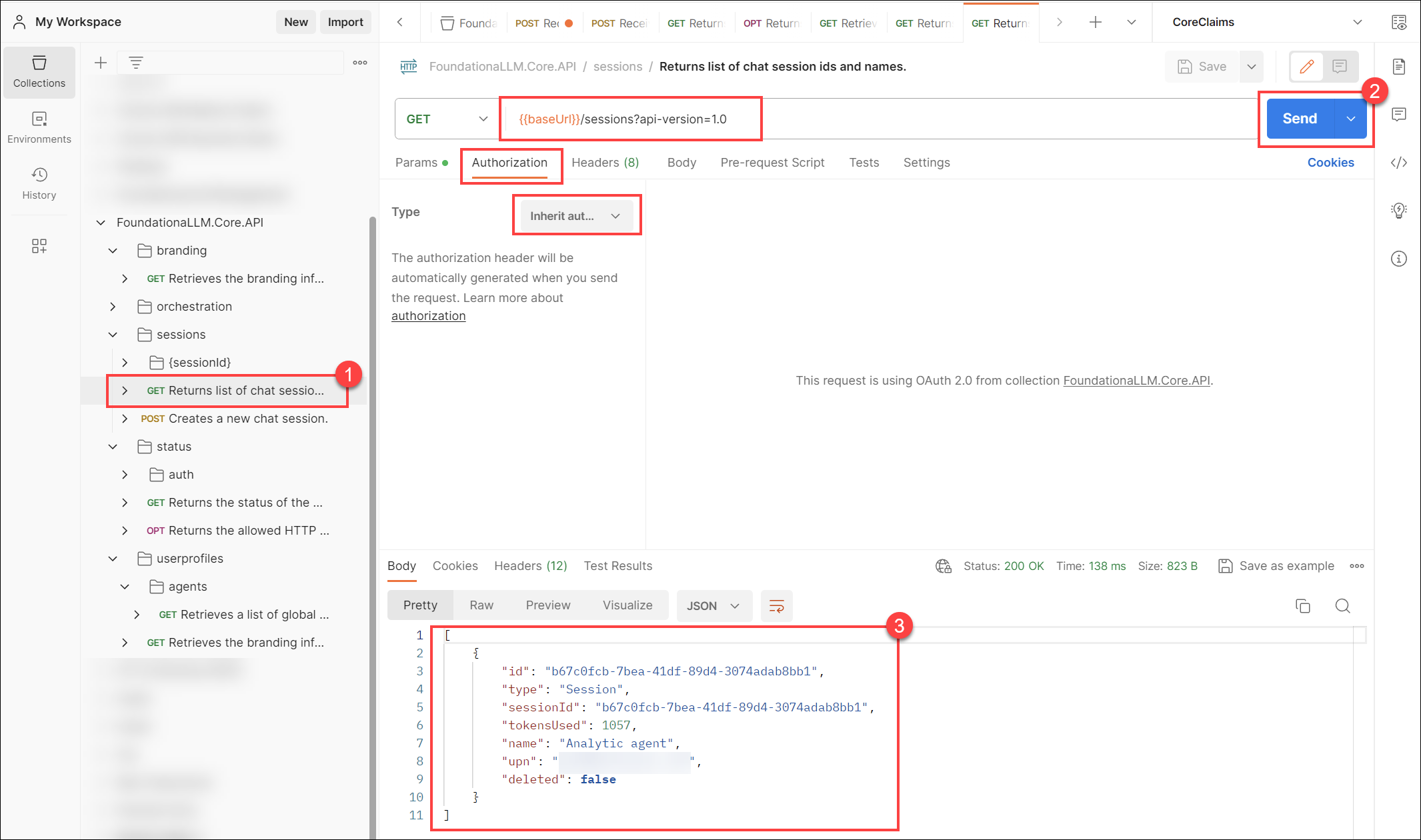 Directly calling the Core API | FoundationaLLM